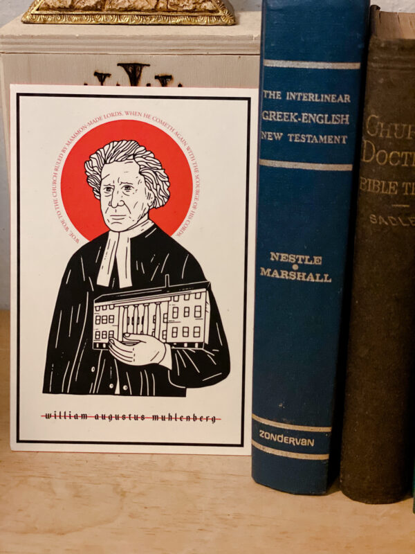William Augustus Muhlenberg Icon Prayer Card